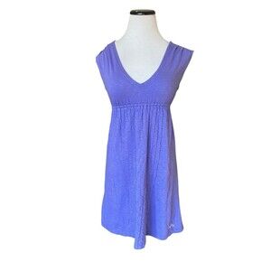 Y2K Billabong Womens Babydoll Dress Size S Purple Surf Boho Soft Girl Coastal